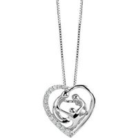 Collar Bliss Mujer in Oro blanco Diamante 0.1 Ct 20073951 - 20073951